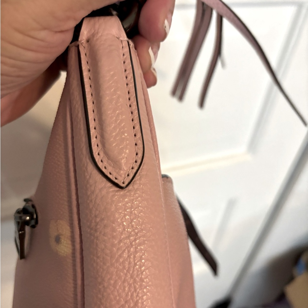 COACH PINK FLOWER HOBO PURSE - Picture 5 of 12